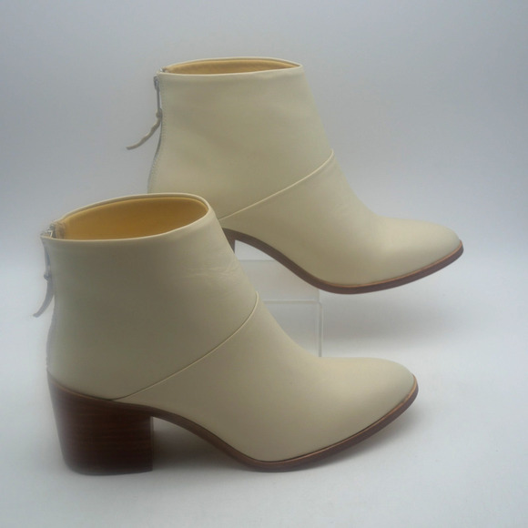 NEW Nisolo Women's 9 Dari Leather Ankle Boots Bootie Bone Cream No Box - Picture 8 of 12